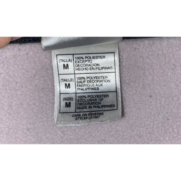 Disney Eeyore Women' s Grey Fleece Pullover Sweater Sweatshirt Size Medium - Picture 7 of 9